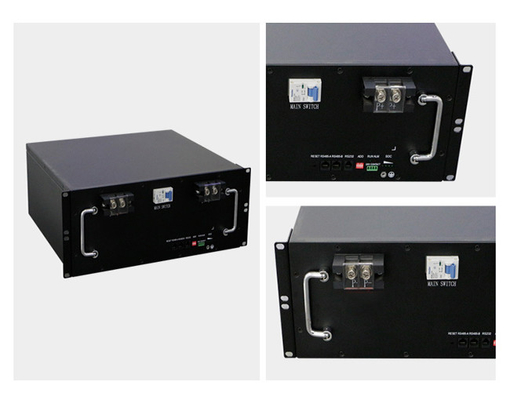 Lifepo4 Telecom Lithium Ion Battery 48V 100Ah Deep Cycle Untuk Sistem Tenaga Listrik