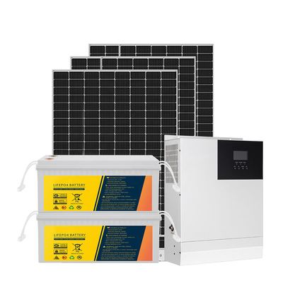 Kit Tata Surya Rumah 3KW Off Grid 50HZ 60HZ MPPT 110-250V