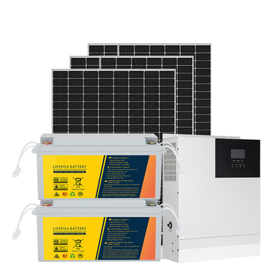 6KW 5KW Off Grid Sistem Tenaga Surya Sistem Tenaga Surya Fotovoltaik Dengan Baterai