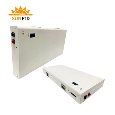 7200WH Pisau Ultra Tipis Lifepo4 Baterai Powerwall 48V Sistem Tenaga Surya Rumah Tangga