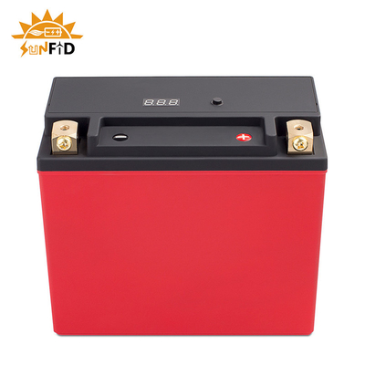 Baterai Lithium Sepeda Motor Isi Ulang 12V 6ah Dengan Baterai Mulai Berhenti BMS 7-A