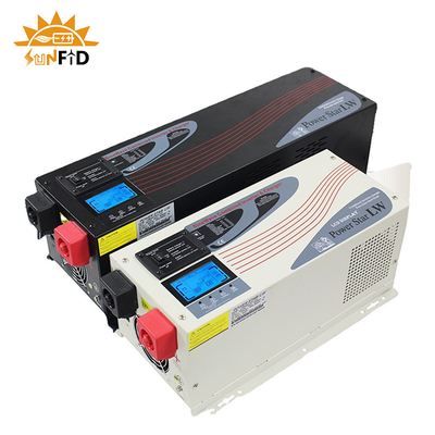 6000W DC Ke AC Pure Sine Wave Power Inverter 24V 48V 120 240V Dengan Layar LCD