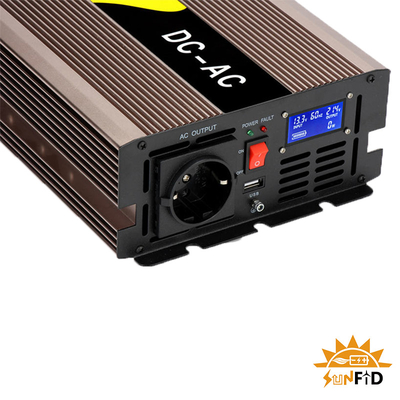 12V Volt 2000w Inverter Daya Gelombang Sinus Murni DC Ke AC 110V 220V