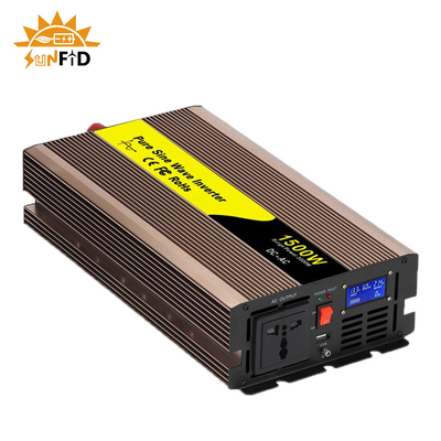 48V 1500W 12V Inverter Gelombang Sinus Murni 24V 110V 220V