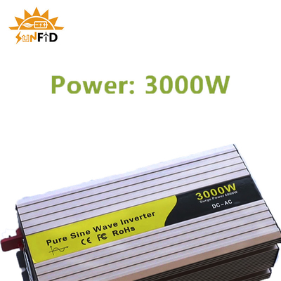 24V 48V 3000 Watt Inverter Gelombang Sinus Murni 12 Volt DC Ke AC 110V 220V Tenaga Surya