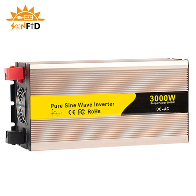24V 48V 3000 Watt Inverter Gelombang Sinus Murni 12 Volt DC Ke AC 110V 220V Tenaga Surya