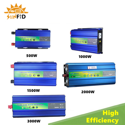 2000W 12V 24V Inverter Daya Gelombang Sinus Murni 48V DC Ke AC 110V 220V