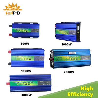 2000W 12V 24V Inverter Daya Gelombang Sinus Murni 48V DC Ke AC 110V 220V
