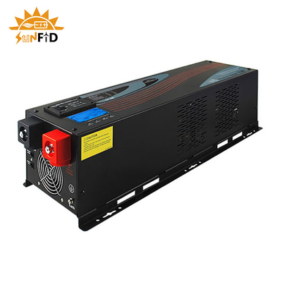 24V 240V 10000 Watt Inverter Gelombang Sinus Murni 48V 120V Dengan Pengisi Daya AC