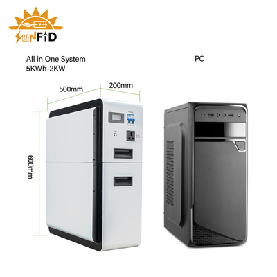 Sistem Penyimpanan Energi Perumahan 1kw 2kw 2.5kwh Sistem Baterai Off Grid