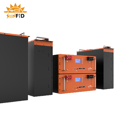 Penyimpanan Baterai 10kwh 400ah Untuk Sistem Tata Surya Rumah Sistem Penyimpanan Panel Surya Lifepo4 300ah