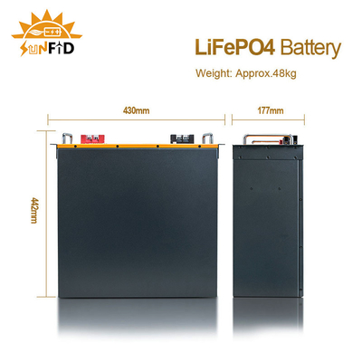 Penyimpanan Baterai 10kwh 400ah Untuk Sistem Tata Surya Rumah Sistem Penyimpanan Panel Surya Lifepo4 300ah