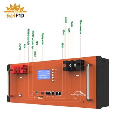 Penyimpanan Baterai 10kwh 400ah Untuk Sistem Tata Surya Rumah Sistem Penyimpanan Panel Surya Lifepo4 300ah