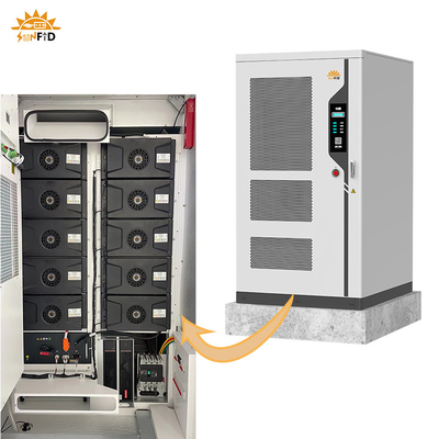 215KWh Sistem penyimpanan energi baterai terintegrasi modular Sistem surya BESS Luar ruangan