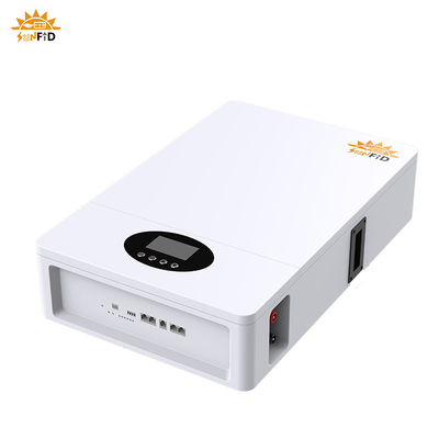 5KWh Home Energy System 51.2V 100Ah LiFePO4 Baterai yang dipasang di dinding