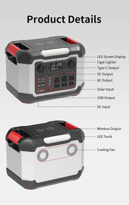 1200W Portable Generator Power Bank 110V-220V Pengisi Daya Nirkabel Berkemah