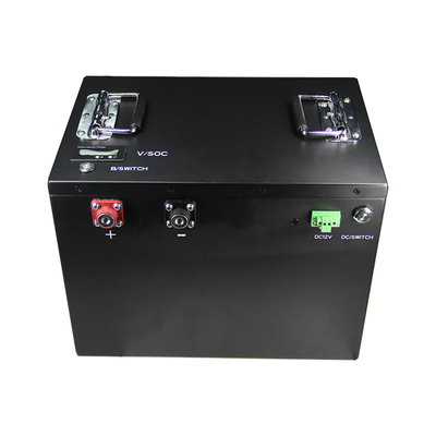 Baterai Lithium 100Ah 48 Volt Untuk Kereta Golf Lifepo4 51.2v 200Ah Dengan Pengisi Daya Bms