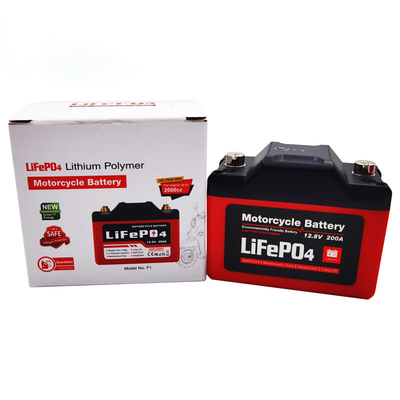 LifePO4 SLA Penggantian 12.8V 2Ah Mobil mainan / Sepeda motor memulai baterai lithium