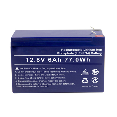 LifePO4 12.8V 6Ah SLA Penggantian Mesin Memulai Baterai Lithium