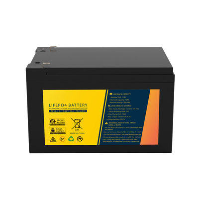 12Ah Lifepo4 SLA Penggantian Paket Baterai Lithium Isi Ulang 12.8V Untuk Troli Golf
