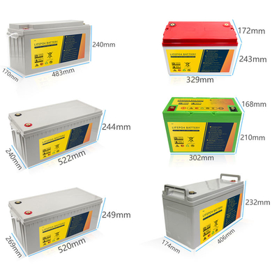 12.8V 300Ah Lithium SLA Penggantian Kinerja Super Untuk Tata Surya Angin