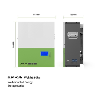 Rack Mount Sistem Penyimpanan Energi Perumahan 48v 100ah Baterai Lifepo4 Sistem Penyimpanan Energi Rumah