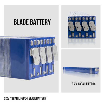 Blade Lifepo4 Cells 3.2 V 138AH Untuk Sistem Penyimpanan Energi Surya