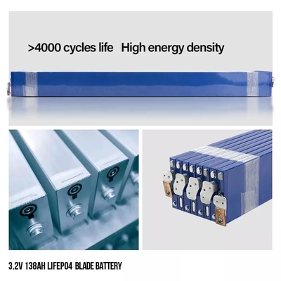 Blade Lifepo4 Cells 3.2 V 138AH Untuk Sistem Penyimpanan Energi Surya