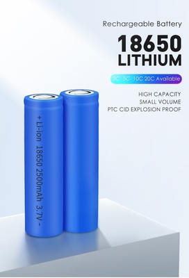 2500mAh Lifepo4 Baterai Sel 25R Isi Ulang 3.7V Silinder 18650