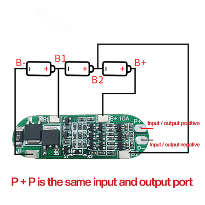 Baterai Lithium Pylontech 18650 Bms 3s 12V 10amp 11.1V Lifeo4