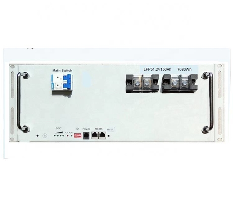 Baterai Lithium Telecom 100Ah 48V Paket Baterai Lifepo4 Fosfat Dengan Layar LCD