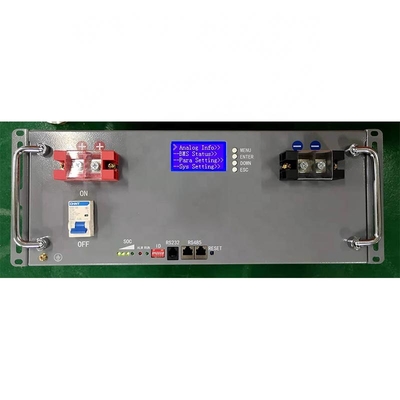 Baterai Lithium Telecom 100Ah 48V Paket Baterai Lifepo4 Fosfat Dengan Layar LCD