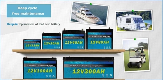 Baterai Leisure Lifepo4 Untuk Camper Vans 12V 150AH RV Sistem Penyimpanan Energi Surya