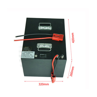 Baterai Lithium Campervan 48V 100AH ​​RV AGV Mobil Scrubber Lantai Mobil Golf Baterai Siklus Dalam