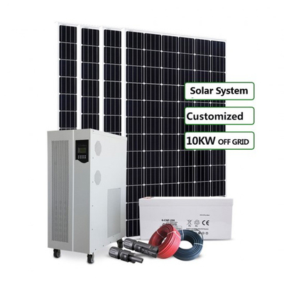 Sistem Tenaga Surya Hybrid Off Grid 3KW 5KW 8KW 10KW Dengan Baterai