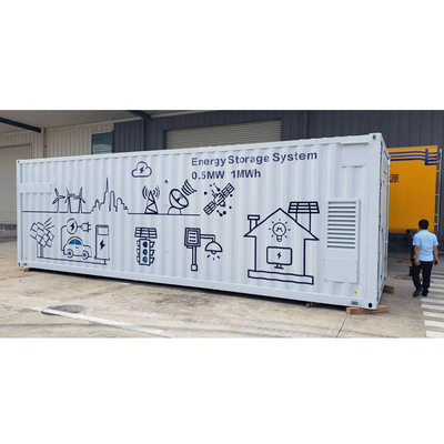 0.5MW On Grid Off Grid Tata Surya 1MWH ESS Container Lifepo4 IP65 Outdoor